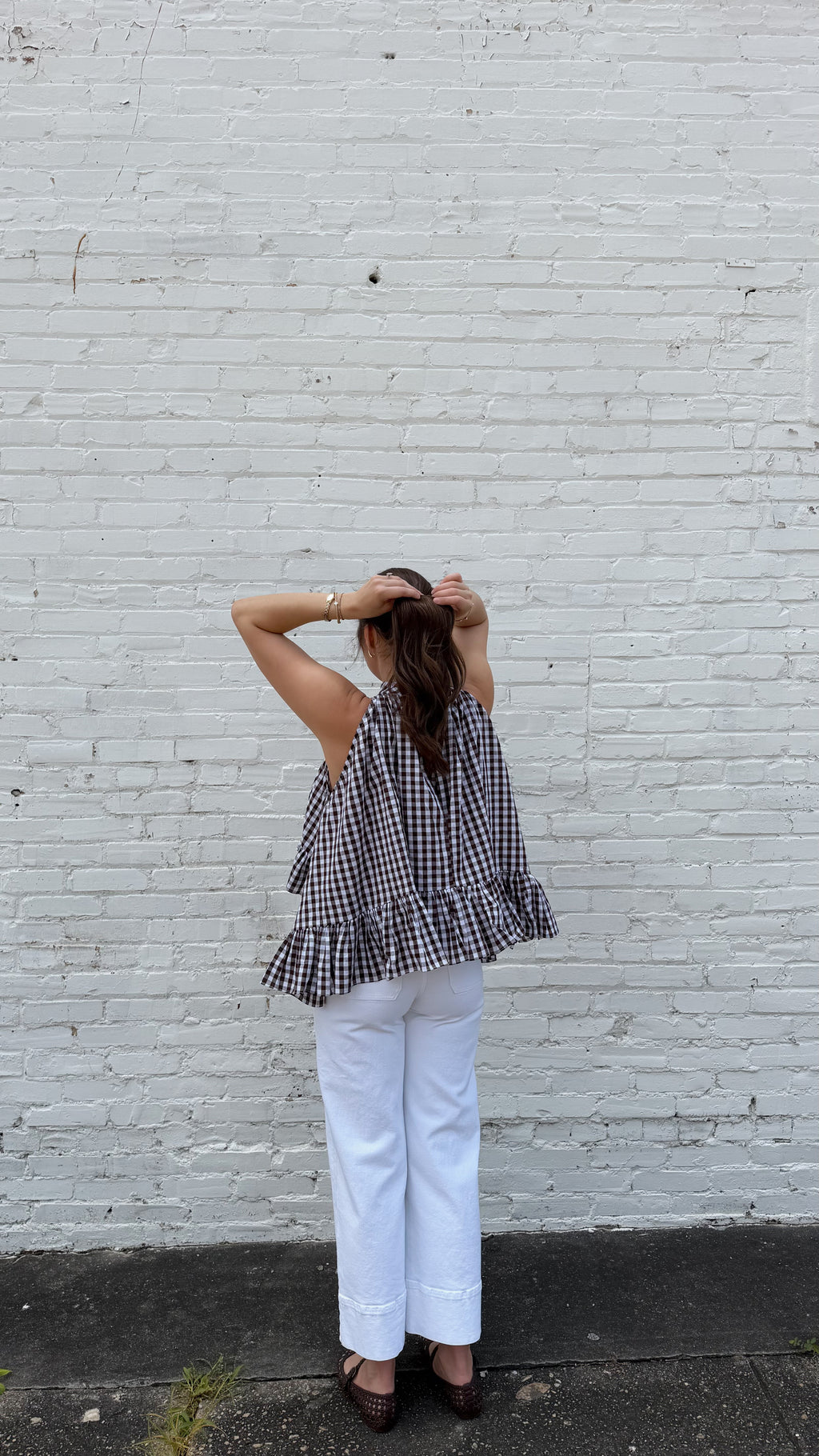 Delia Gingham Halter Blouse