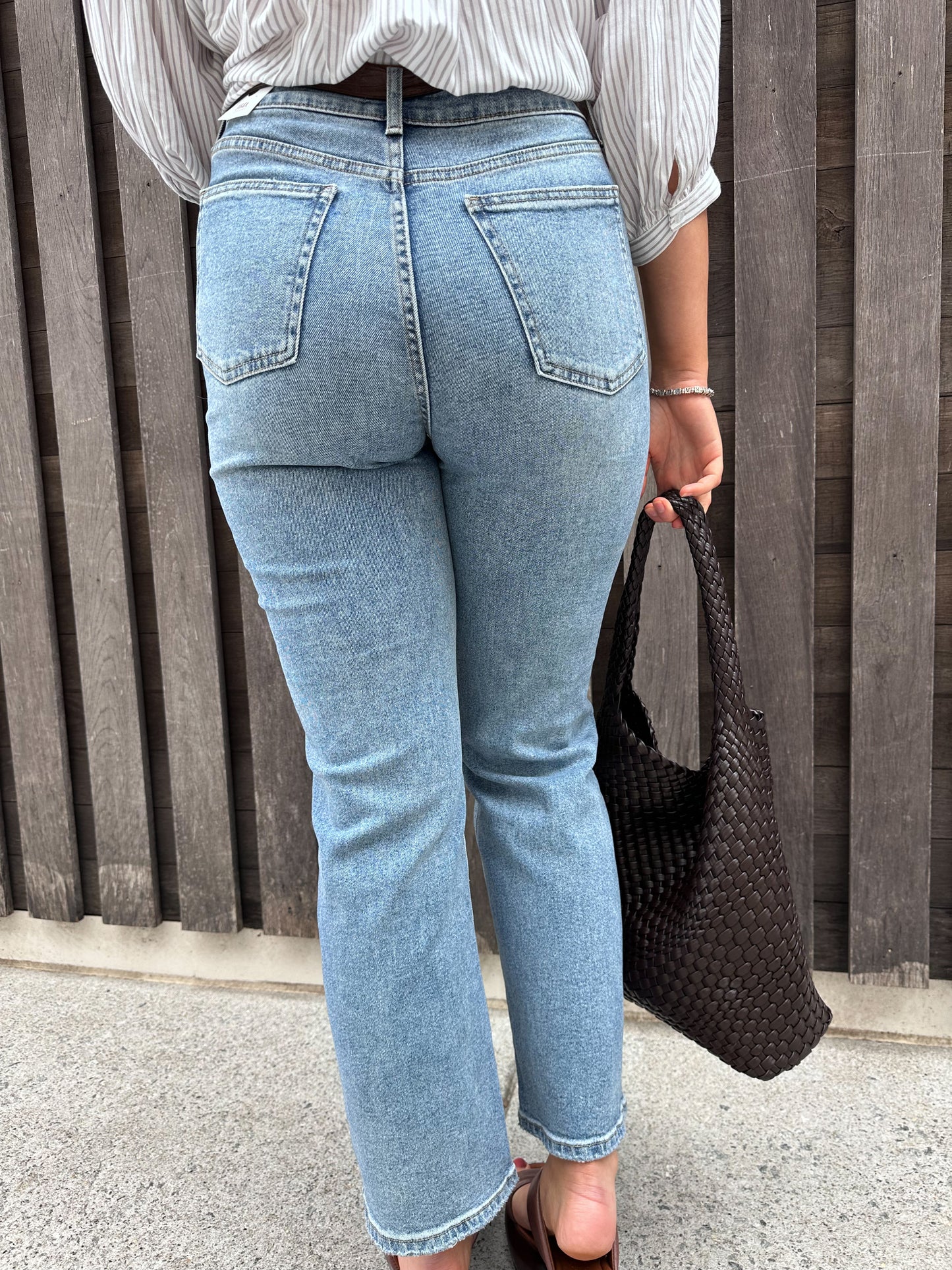 Sarah High Rise Straight Leg Jeans