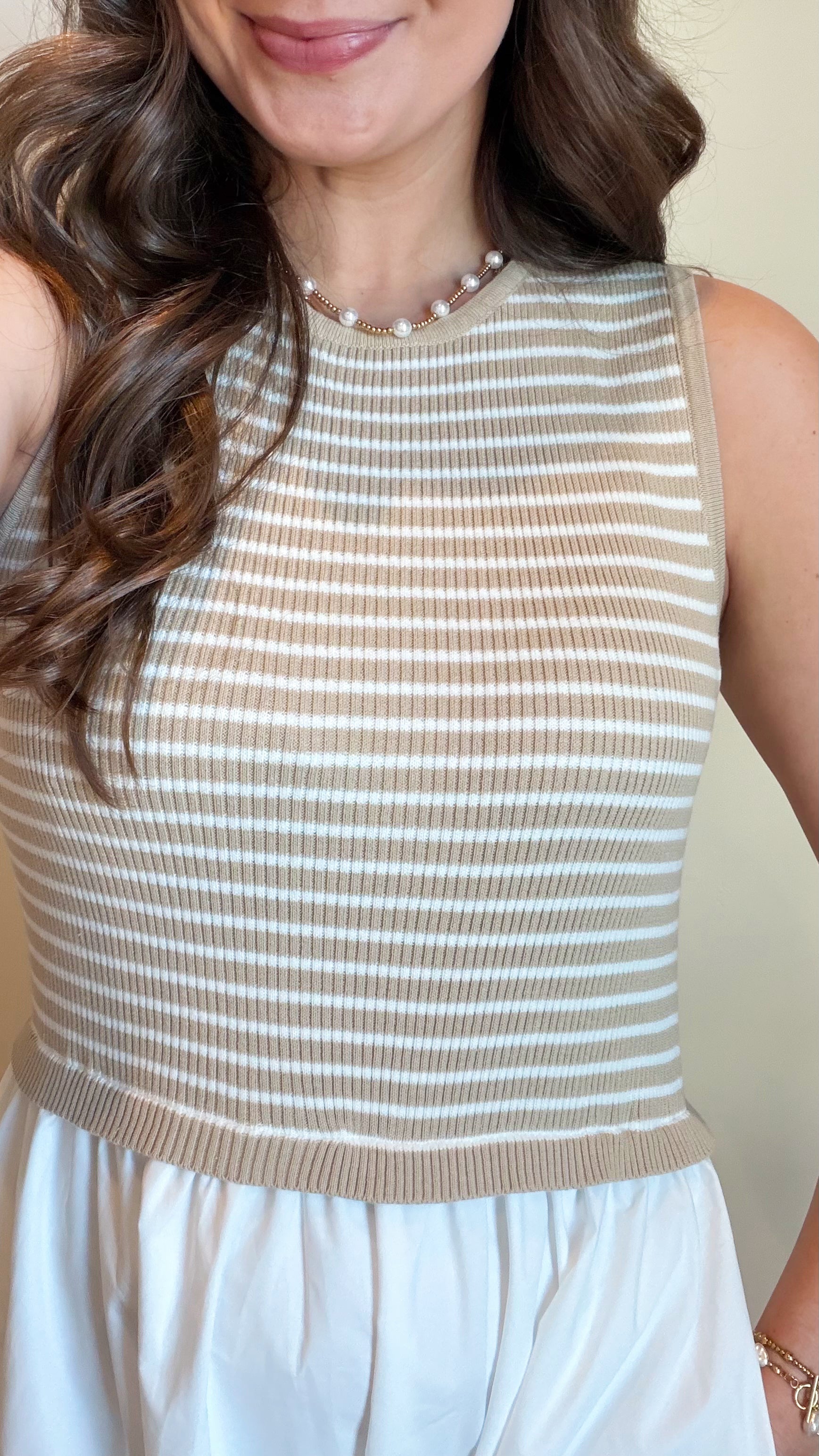 Hazel Striped Midi Dress