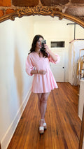 Polly Pink Mini Dress