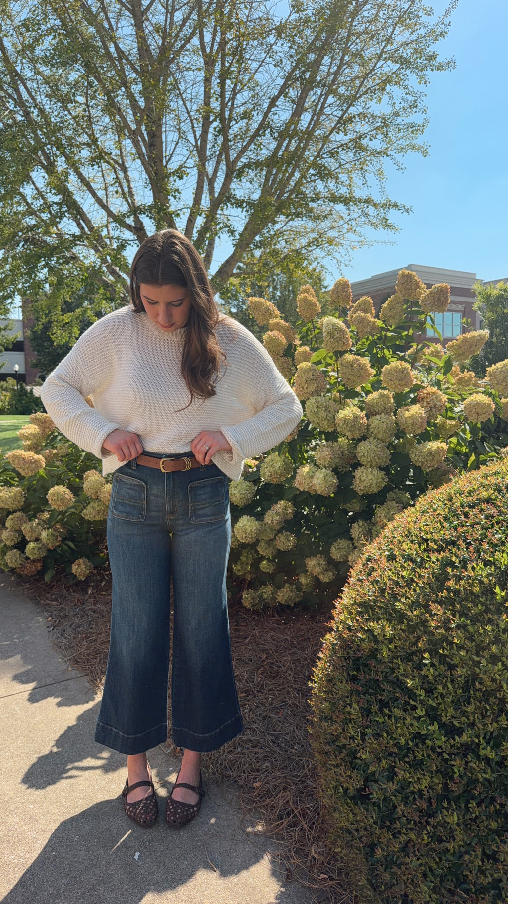 Sarah High Rise Tummy Control Slim Palazzo Jeans
