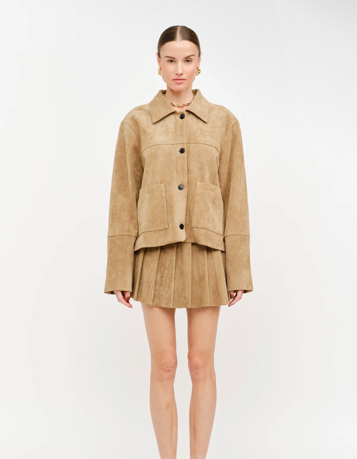 Junie Vegan Suede Jacket
