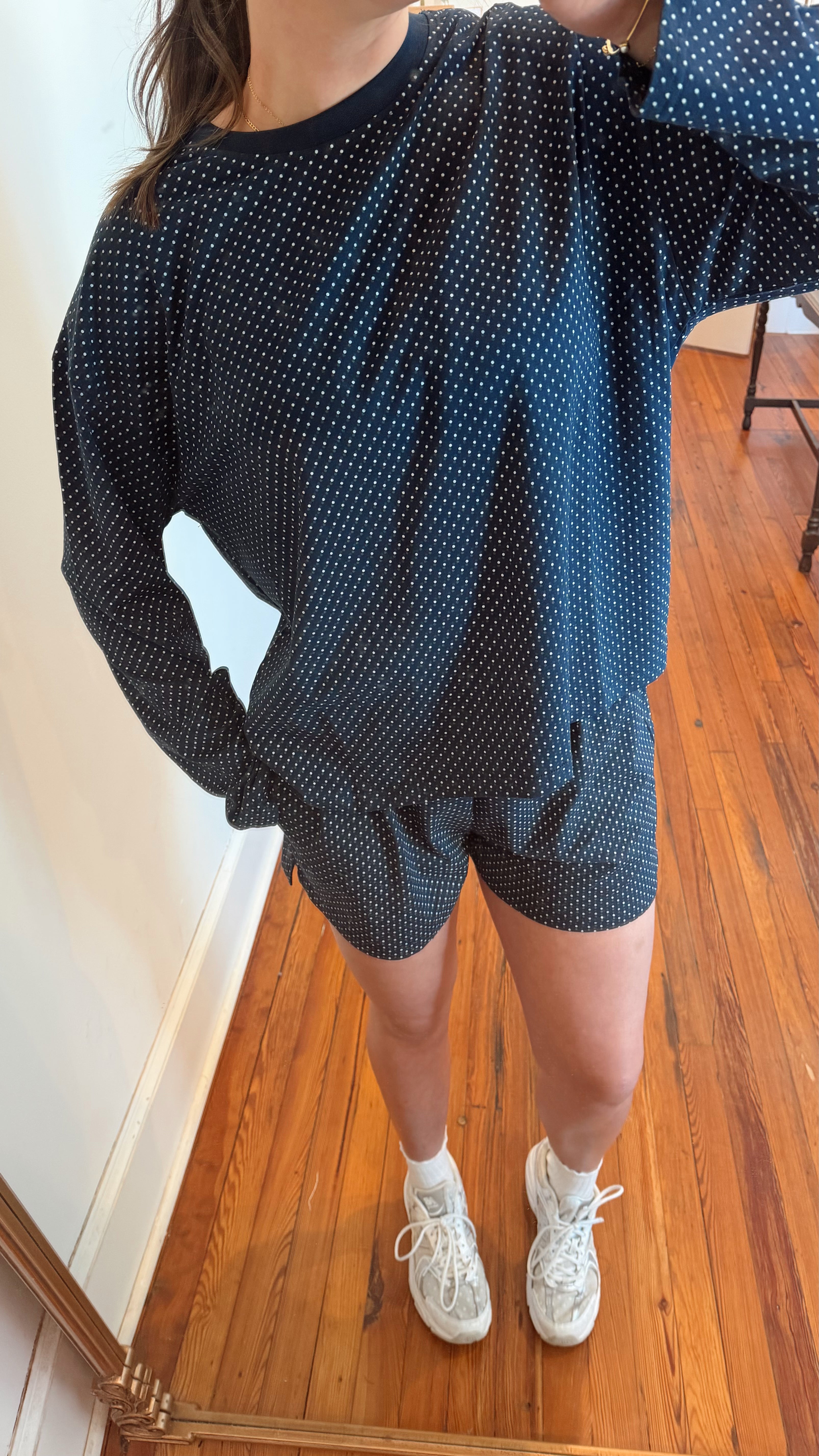 Navy Polka Dot Set- Sun-kissed Coconut