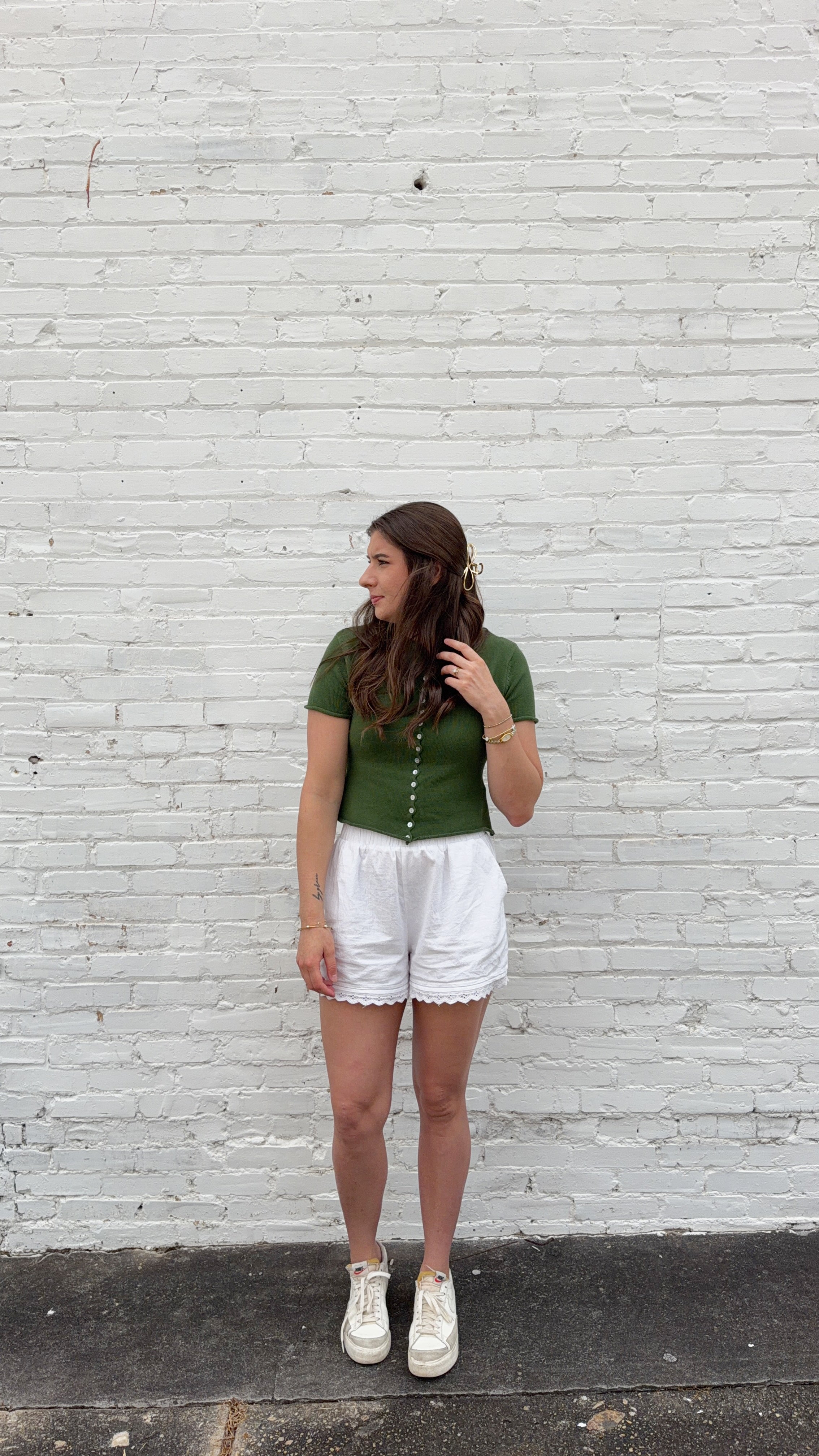Spencer Short Sleeve Knit Button Down