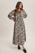 Ansley Zebra Print Maxi