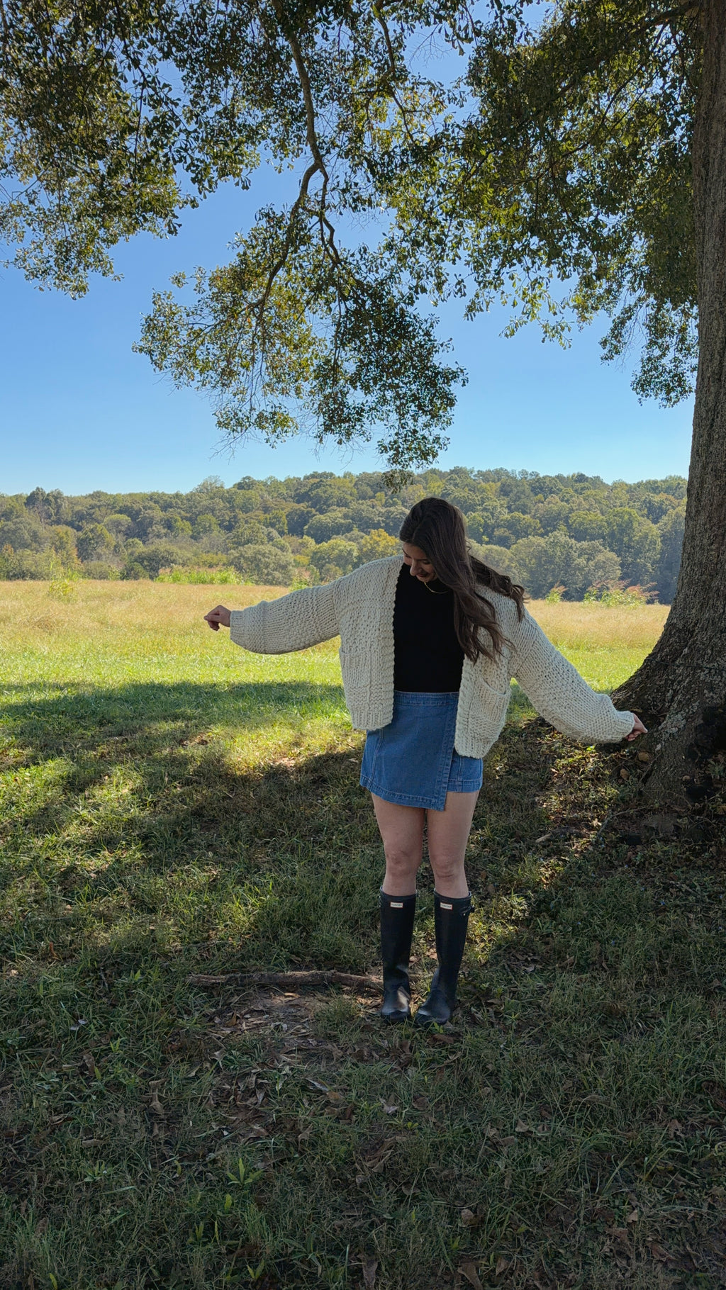 Courtney Chunky Cream Cardigan