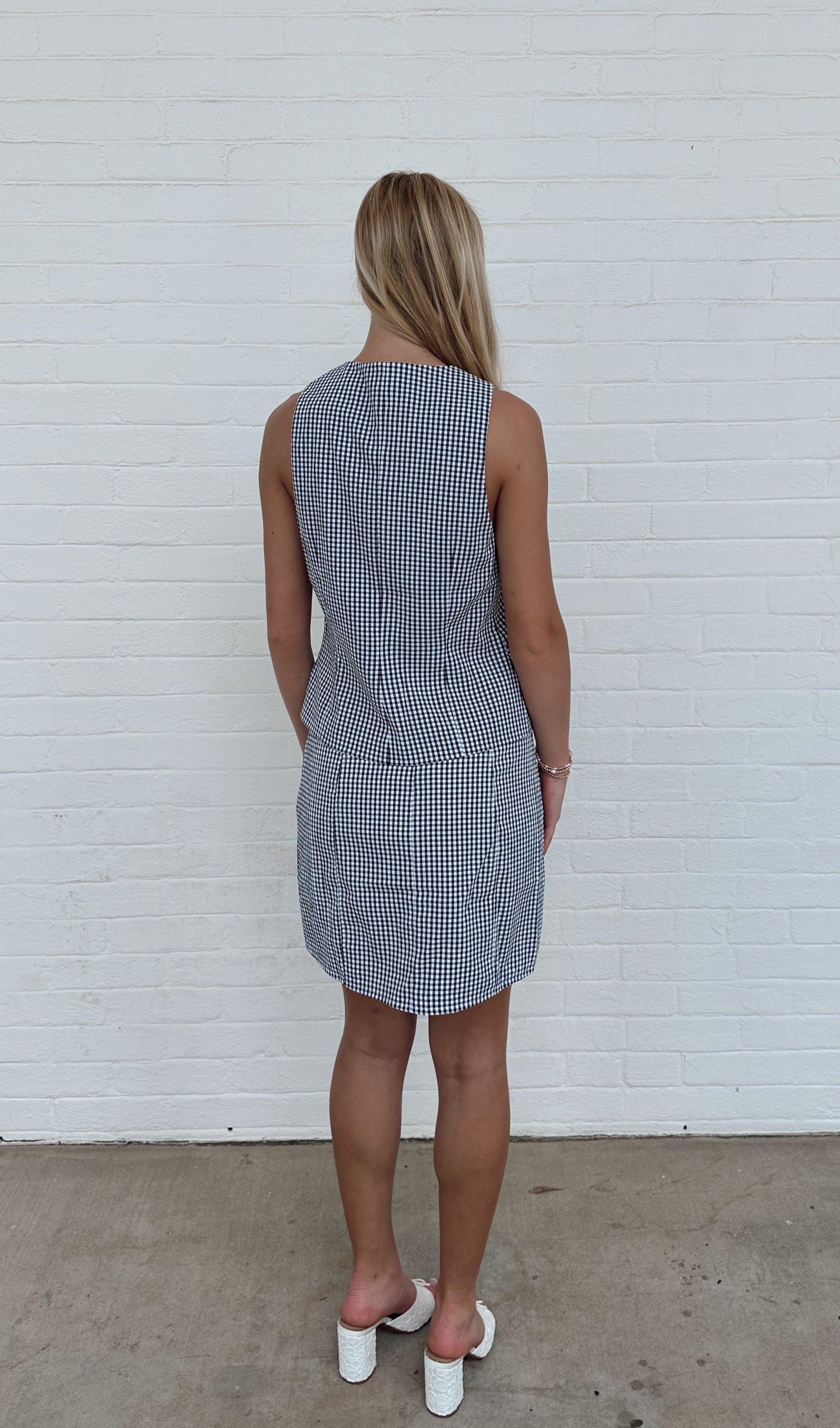 Georgia Gingham Skirt SET