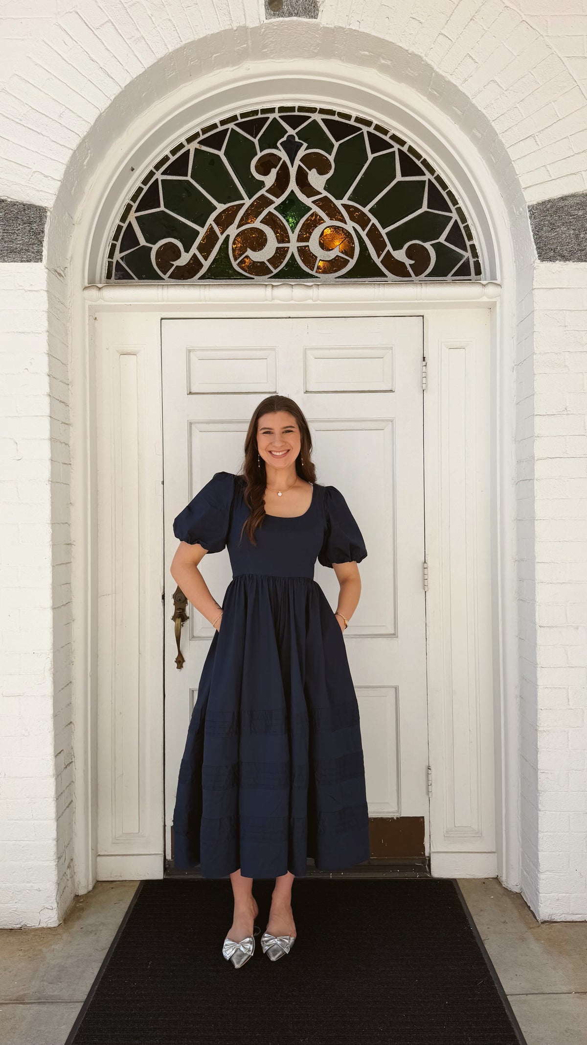 Sophie Cotton Poplin Midi Dress