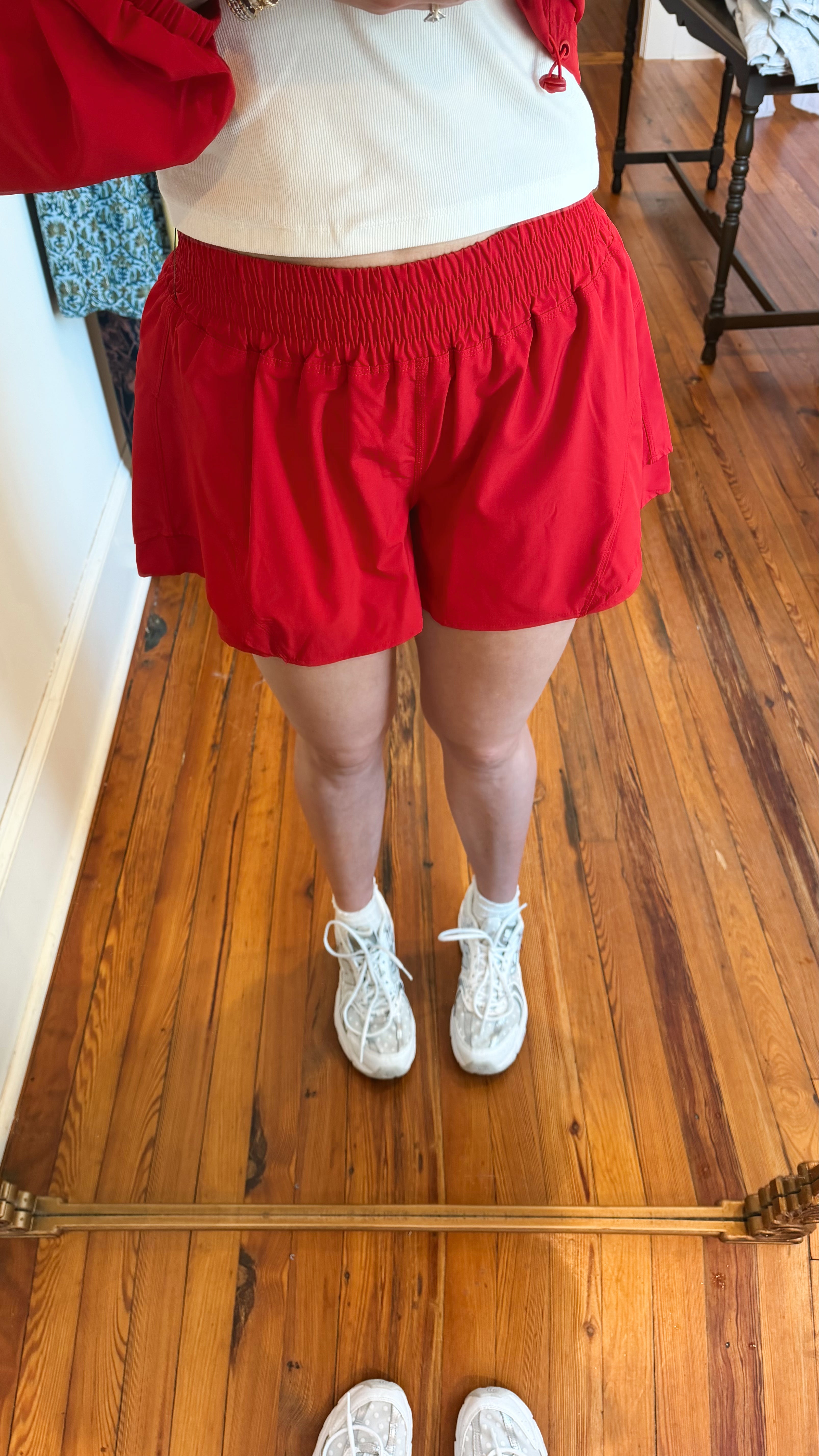 Cherry Windbreaker Shorts Set