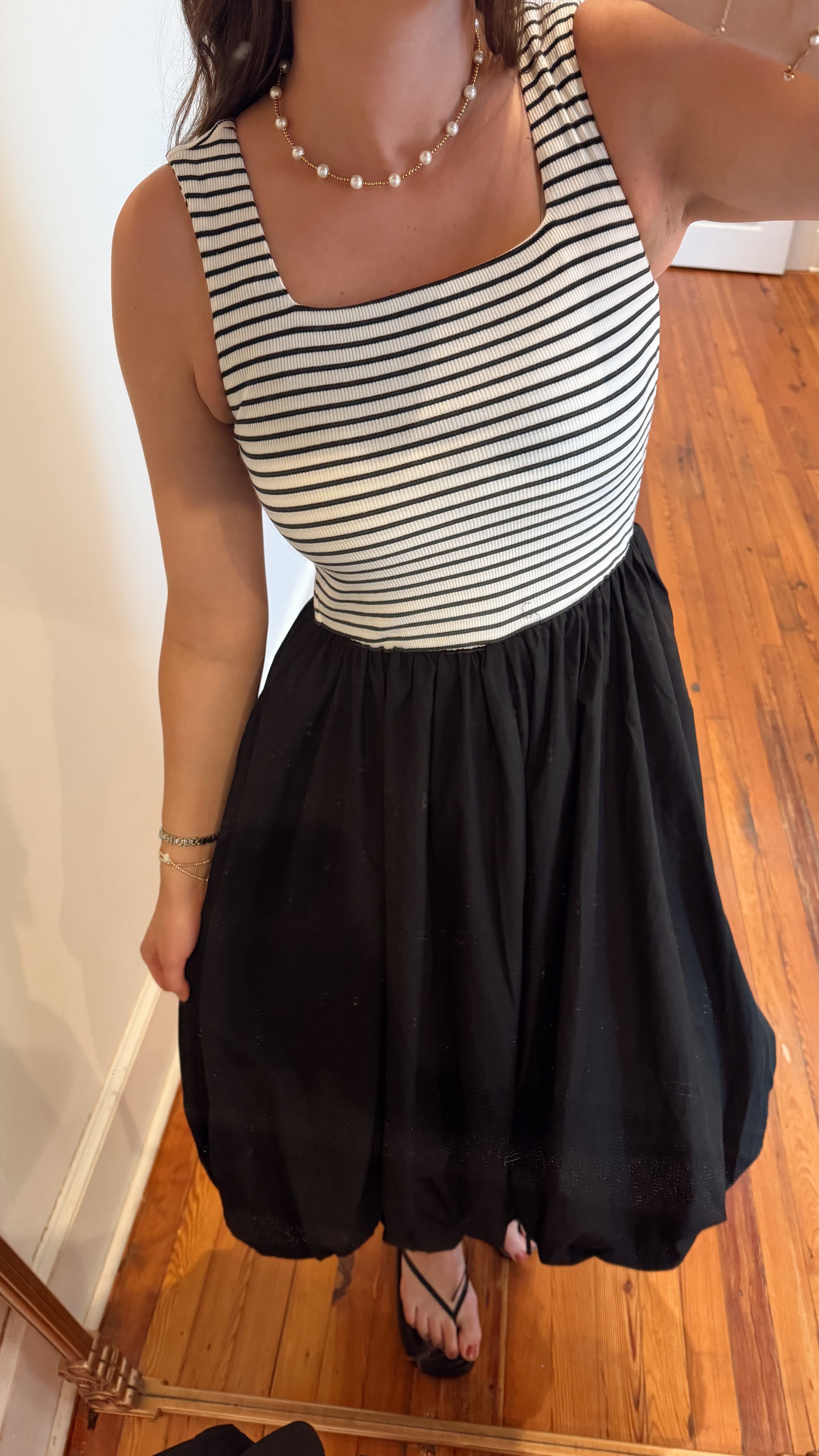 Maddie Bubble Hem Midi Dress