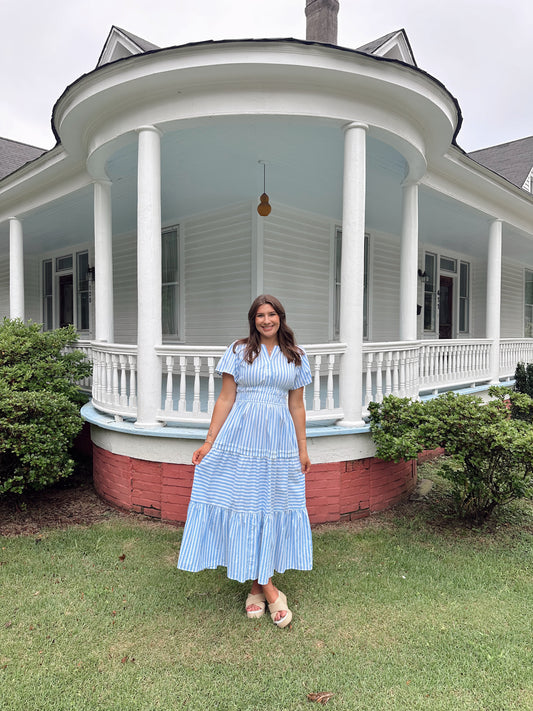 Martha Striped Maxi Dress