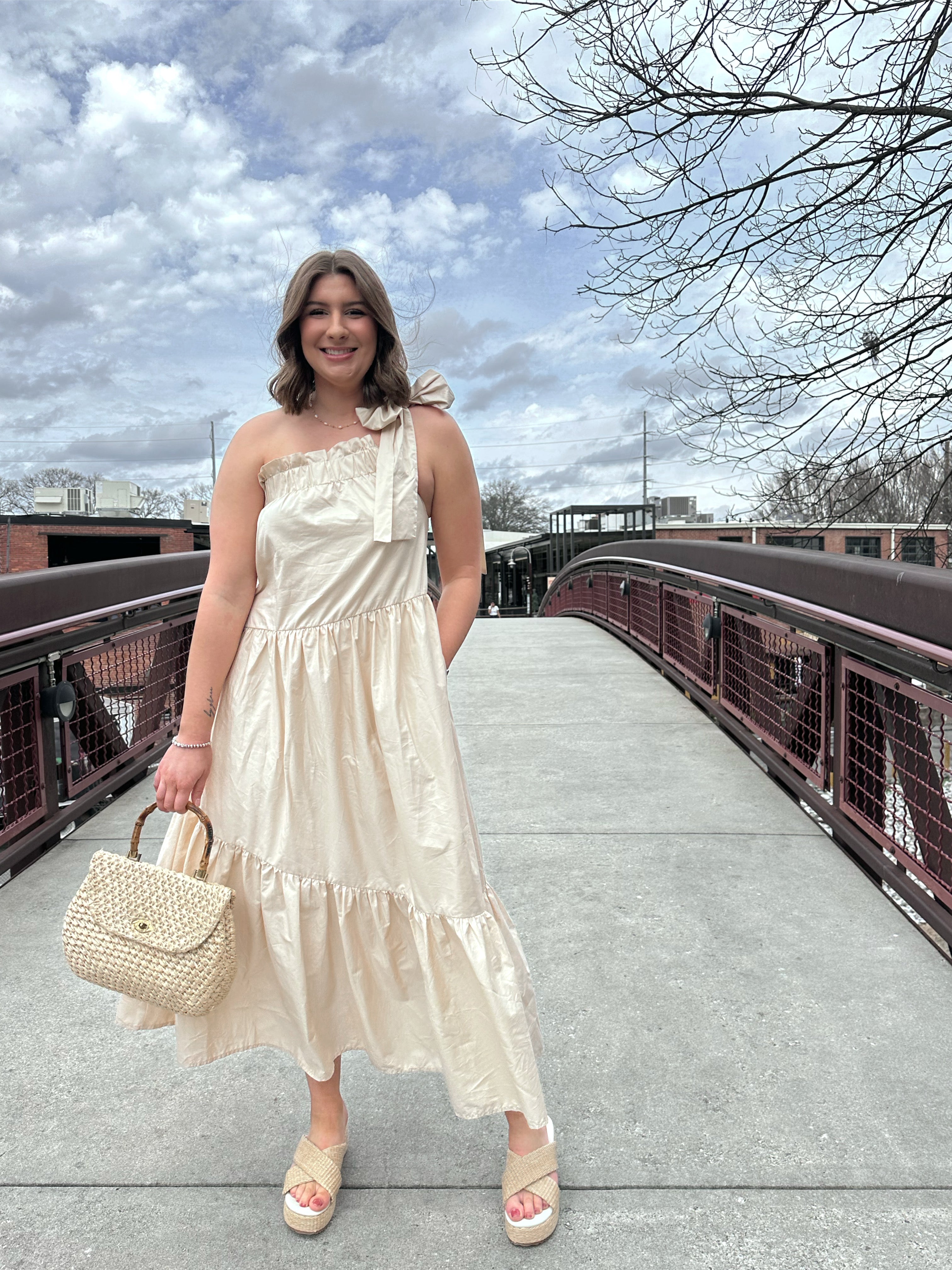 Olivia One Shoulder Tiered Maxi Dress