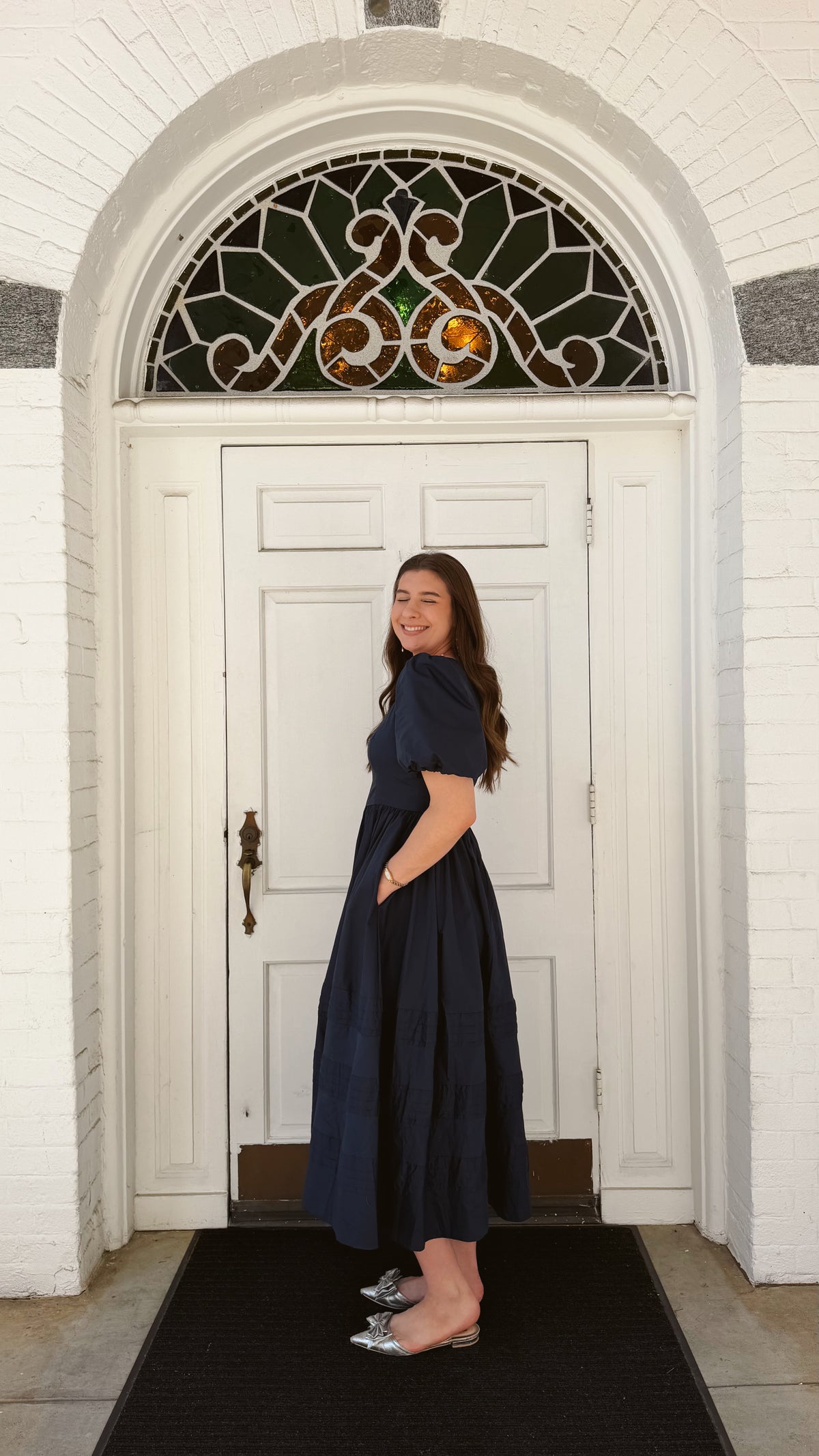 Sophie Cotton Poplin Midi Dress