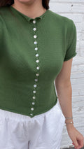 Spencer Short Sleeve Knit Button Down