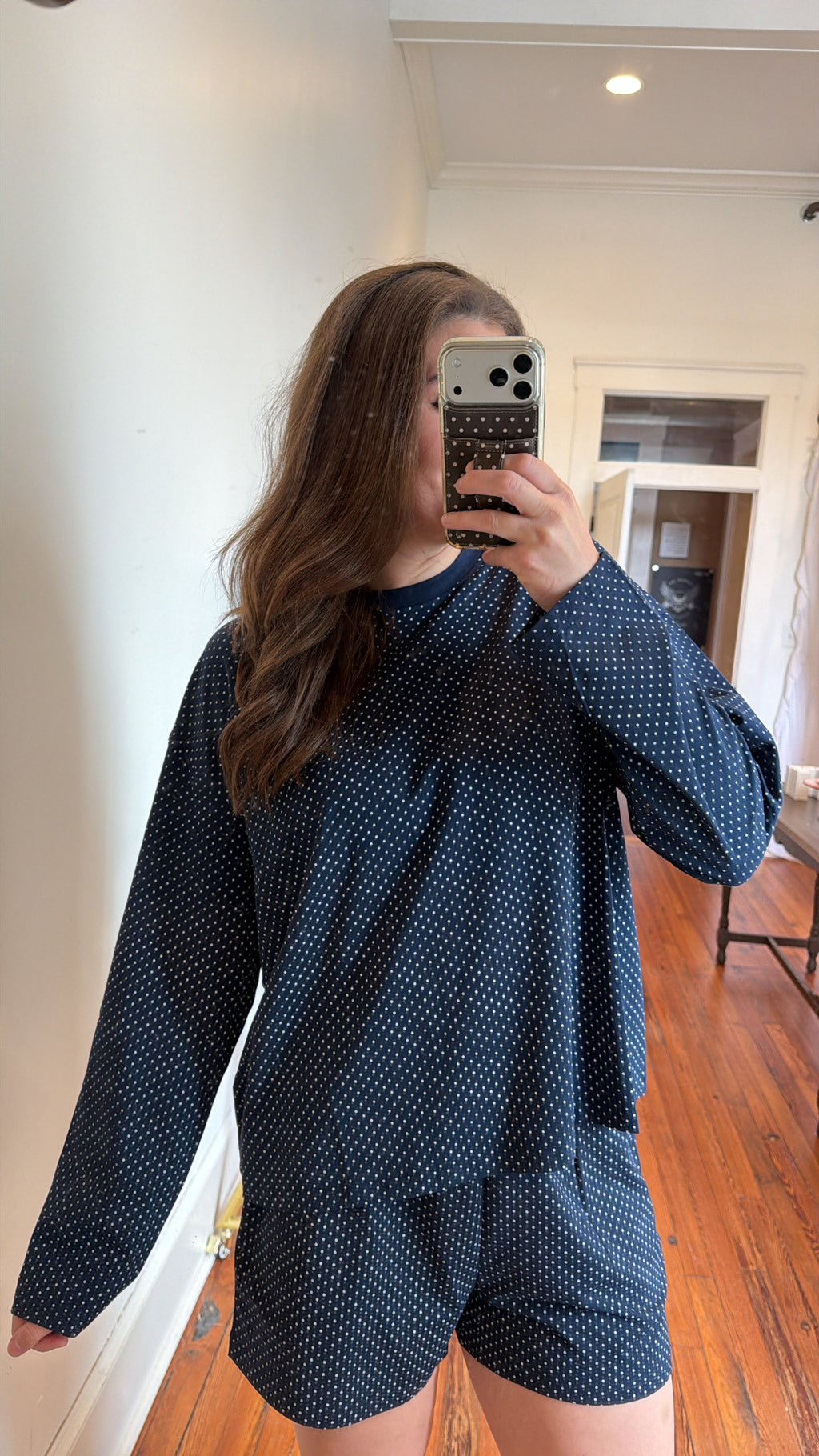 Navy Polka Dot Set- Sun-kissed Coconut