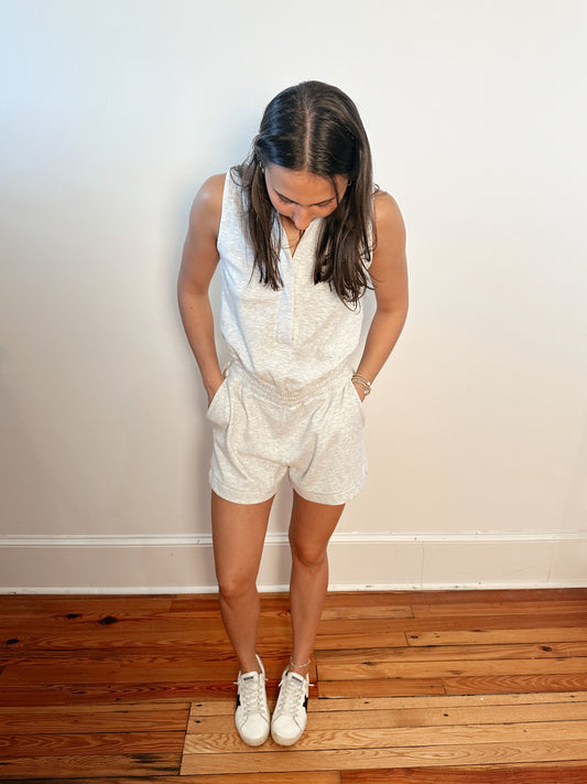 Heather Grey Romper