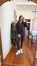 Chocolate Windbreaker Legging Set