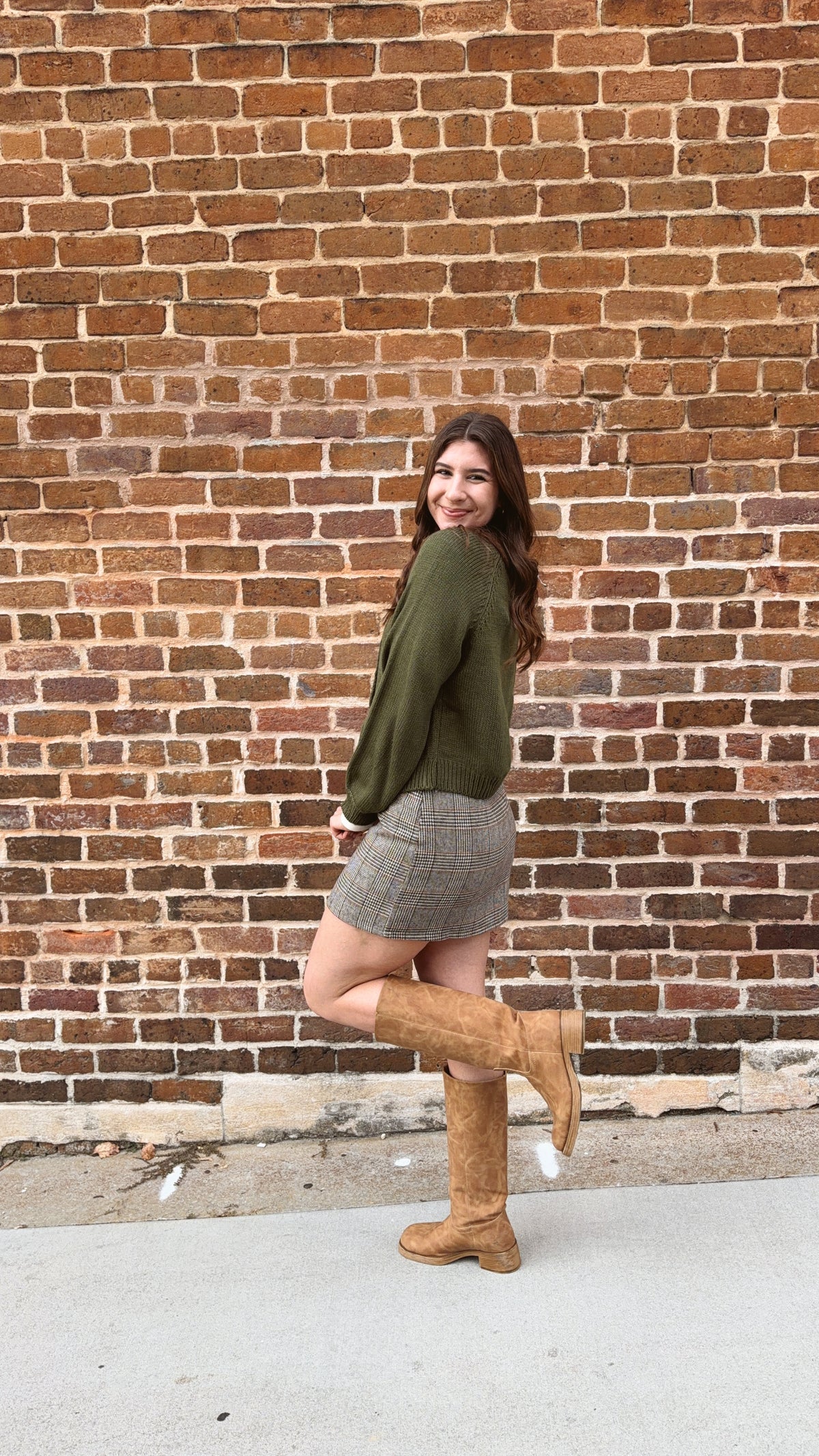 Olive Green Cardigan