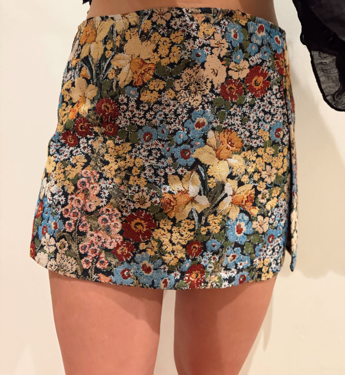 Macy Floral Jacquard Skort