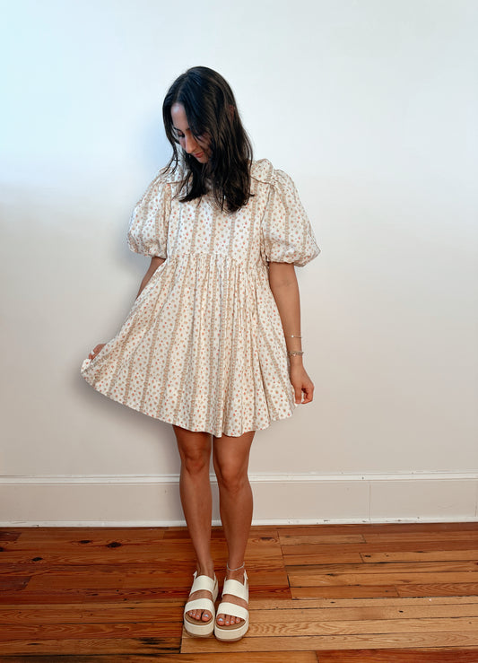 Mable Puff Sleeve Floral Mini Dress