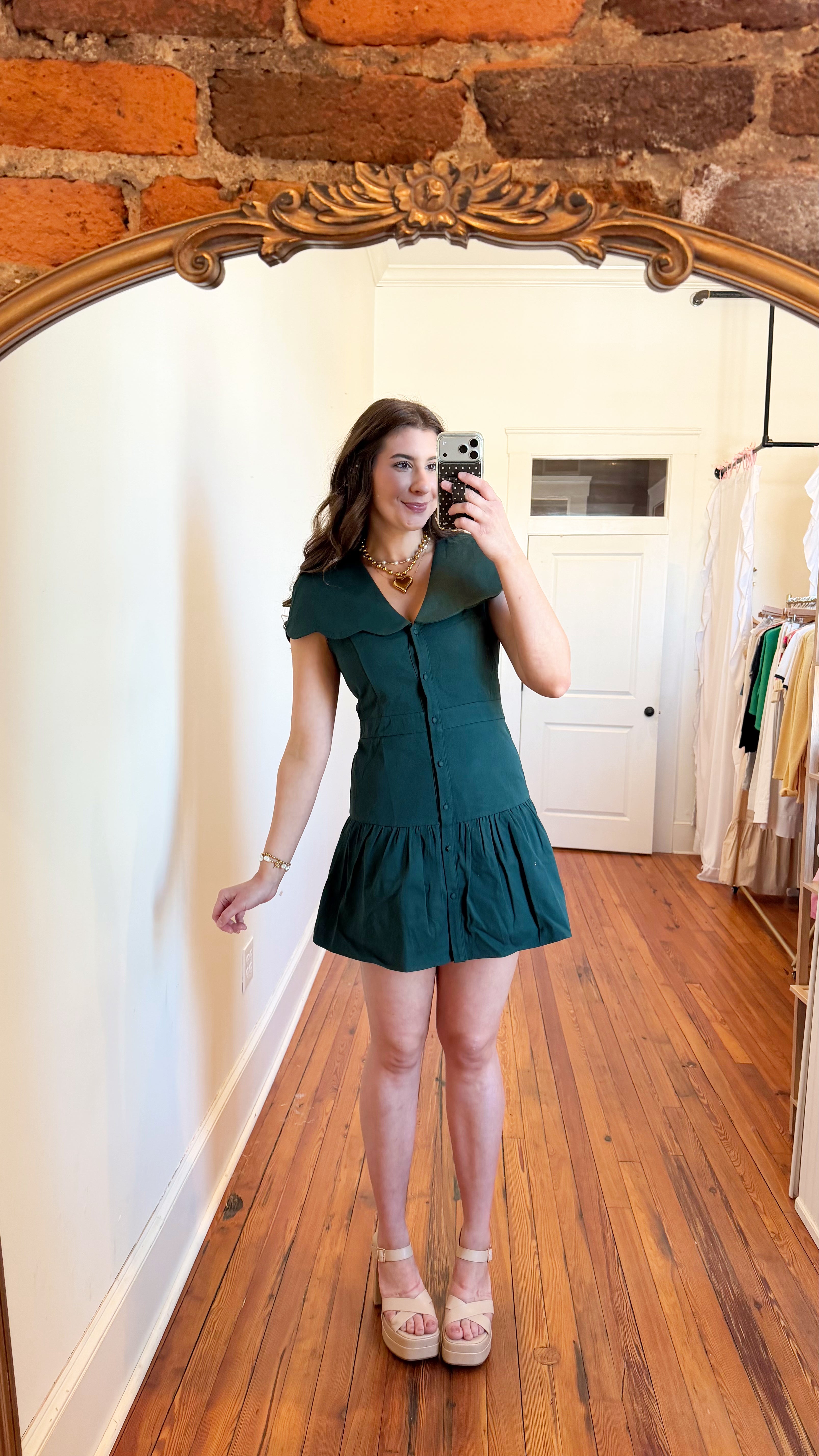Gianna Oversized Scalloped Collar Dress M Gianna Oversized Scalloped Collar Dress M