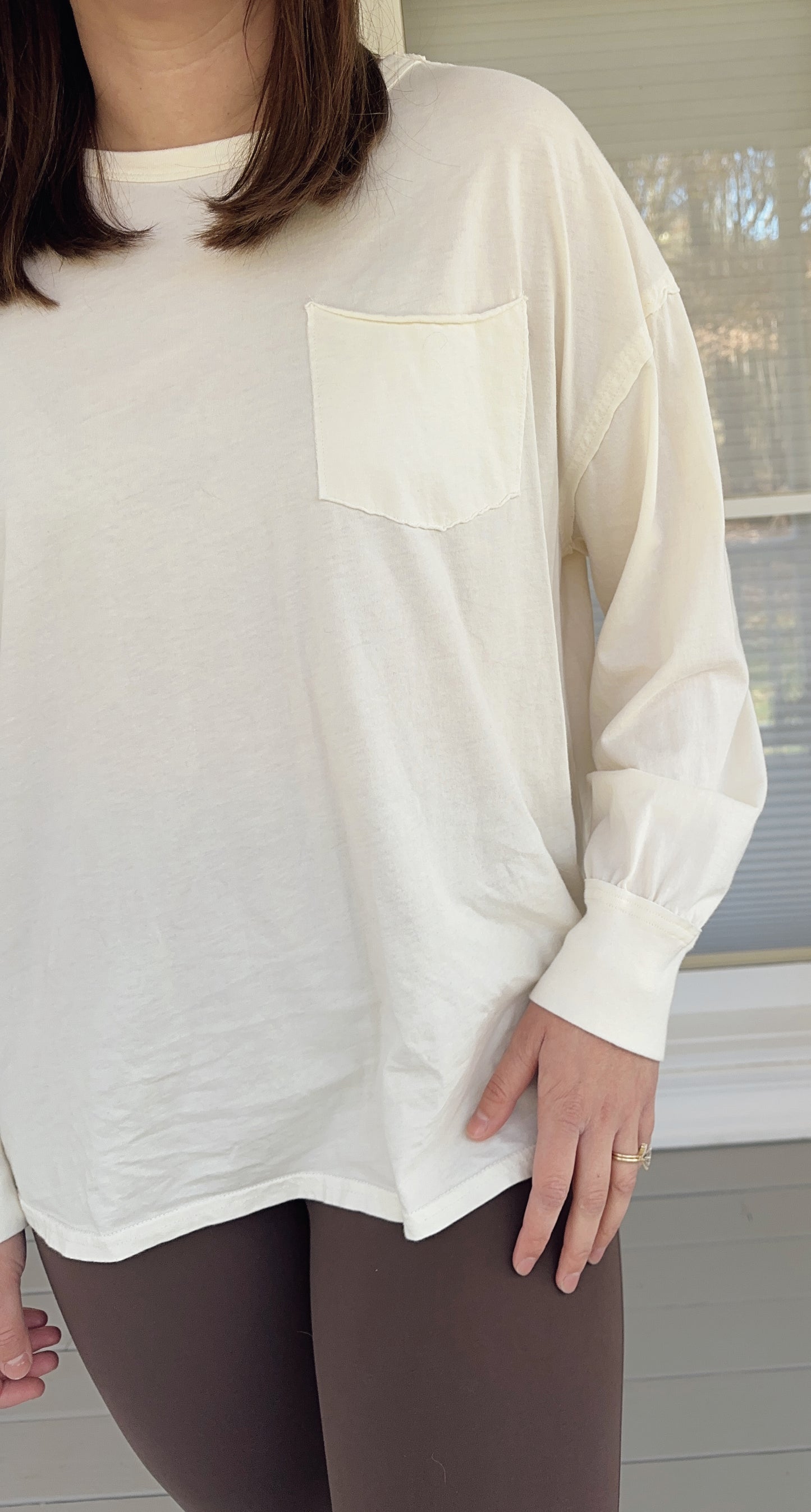 Best Ever White Long Sleeve