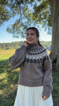 Kristen Fair Isle Mock Neck Sweater
