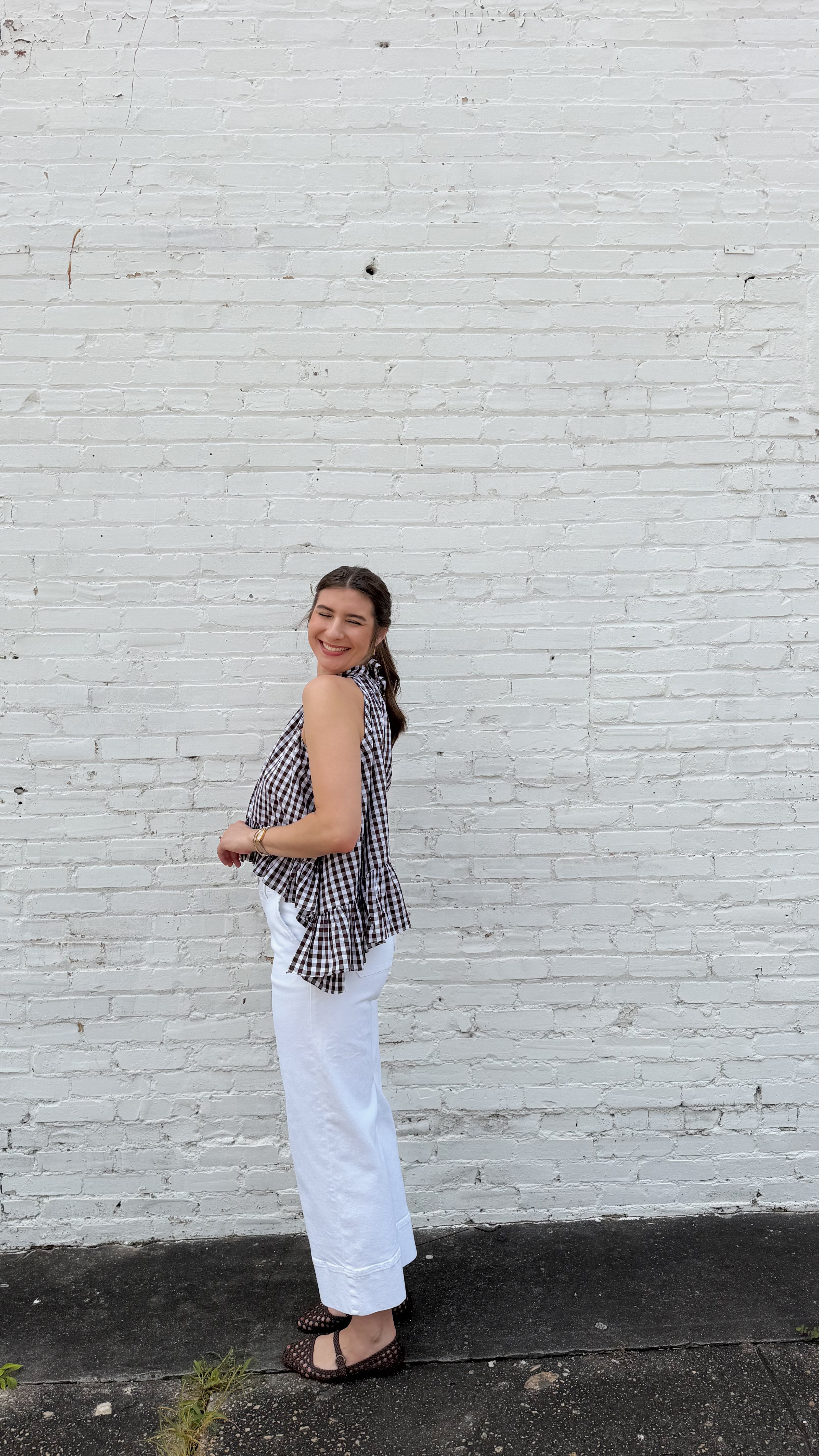 Delia Gingham Halter Blouse