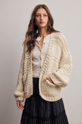 Chunky Cream Cardigan