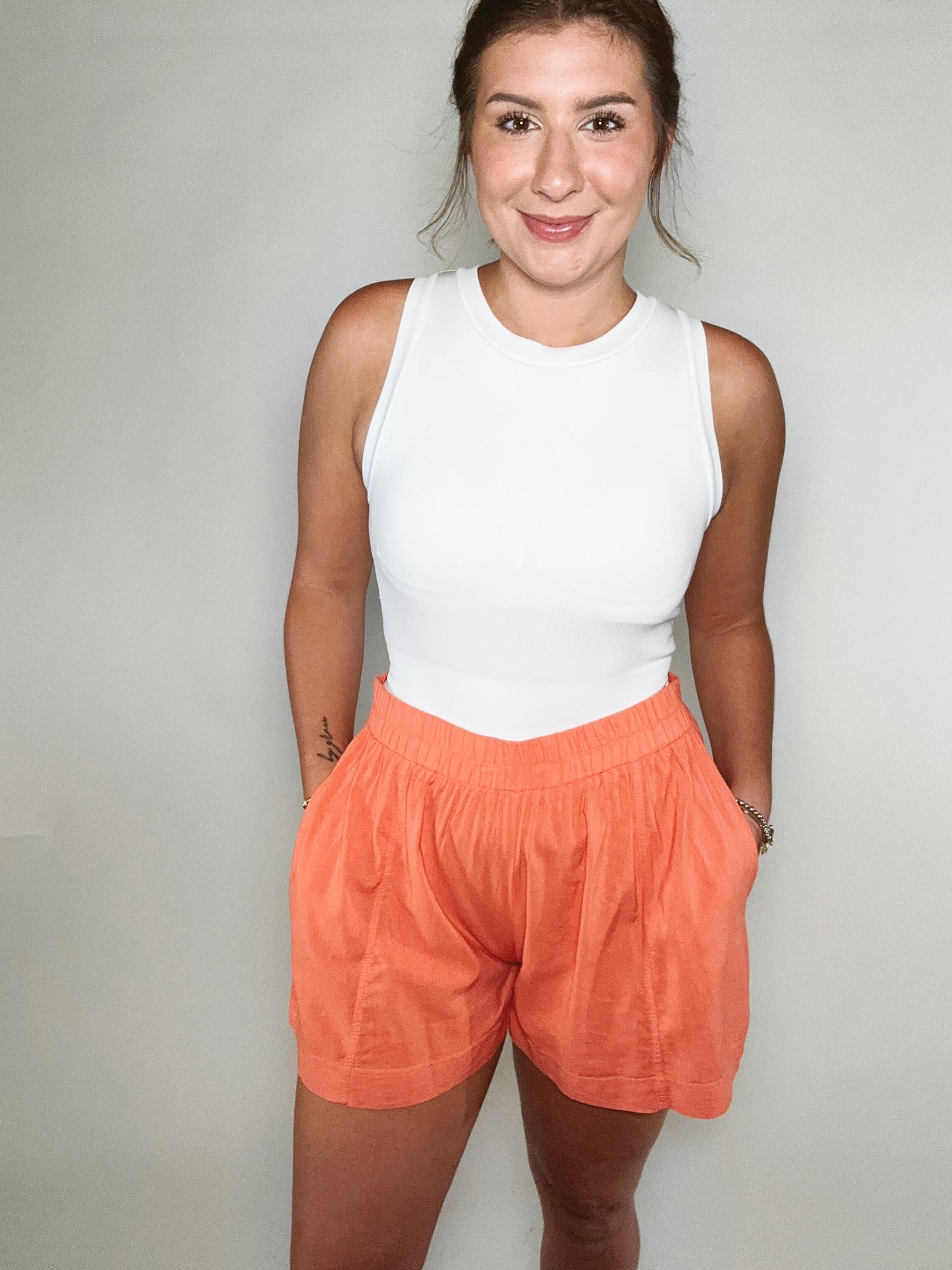 Watermelon Sugar Cotton High Waisted Shorts