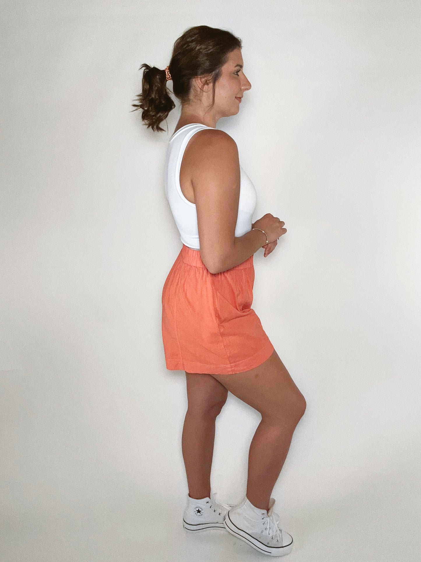 Watermelon Sugar Cotton High Waisted Shorts