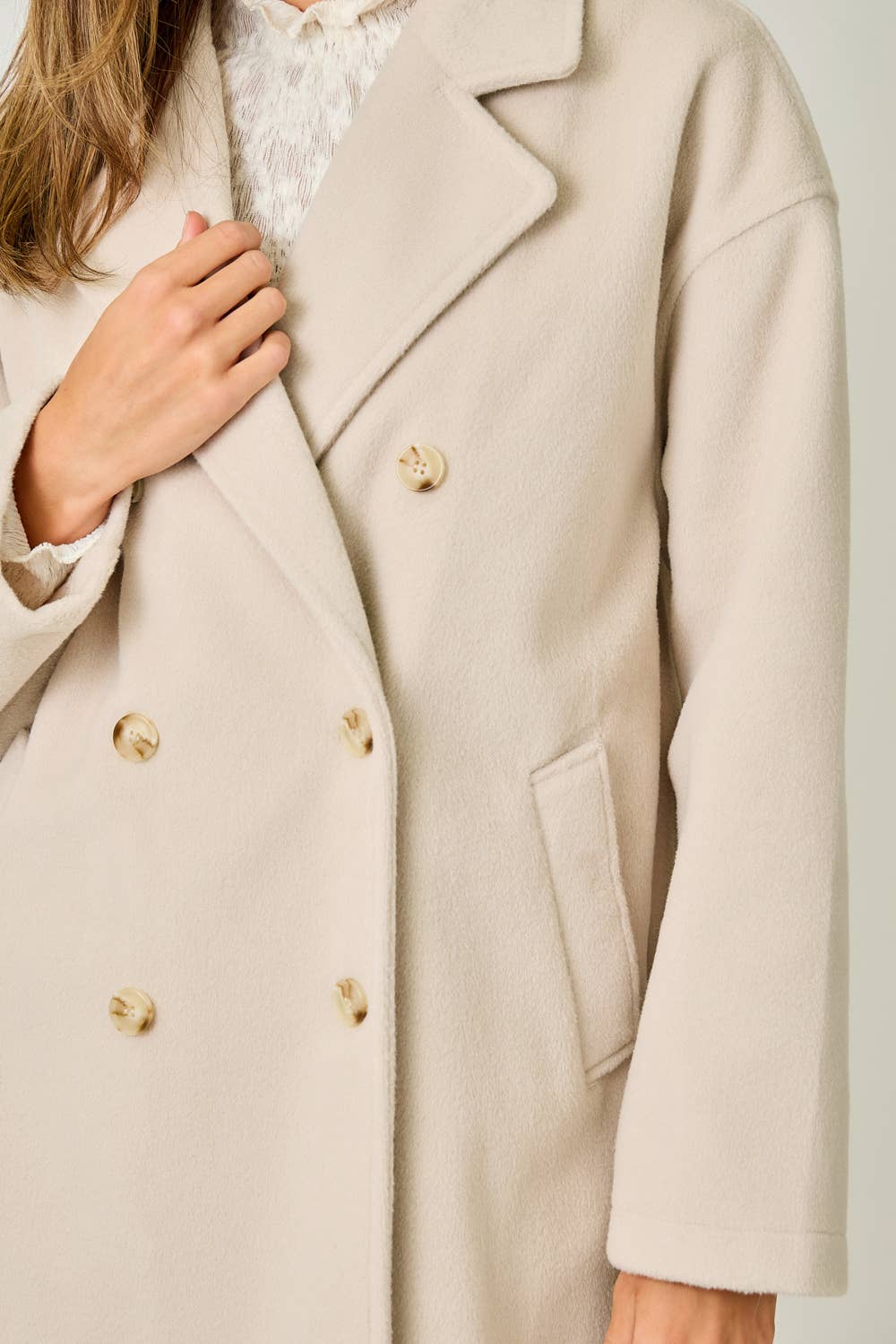 Dianne Double Breasted Dolman Sleeve Coat