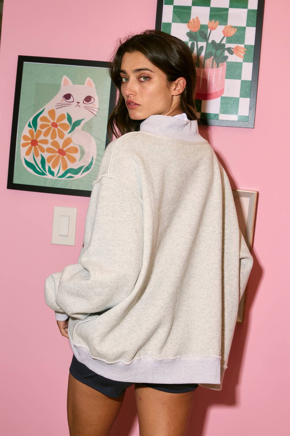 PREORDER ships early Jan- Georgia Reversible Mockneck Pullover