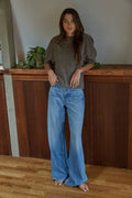 Mandy Knit Sweater Short Sleeve Top