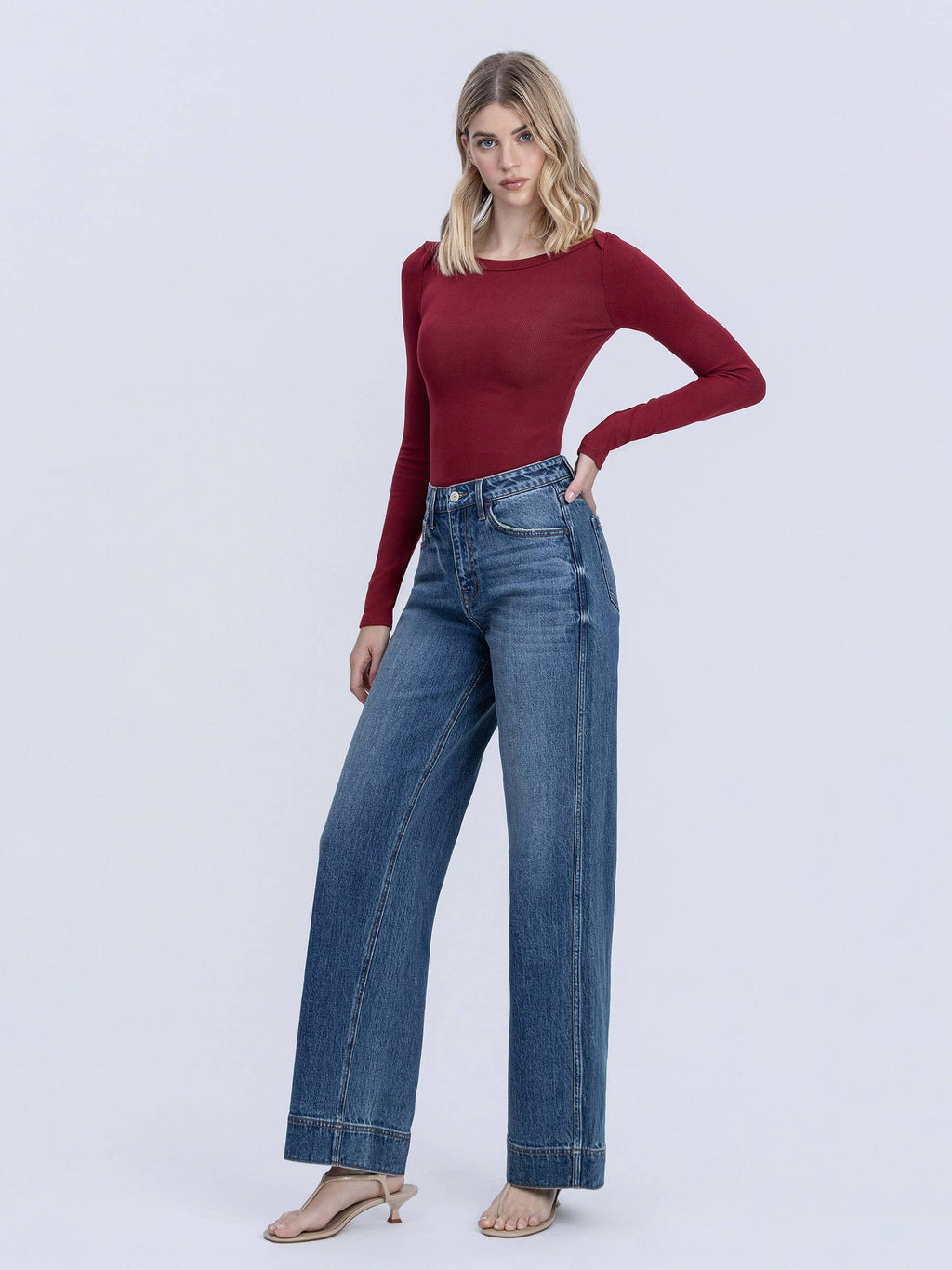 Maggie Super Jigh Rise Baggy Trouser Jeans feature