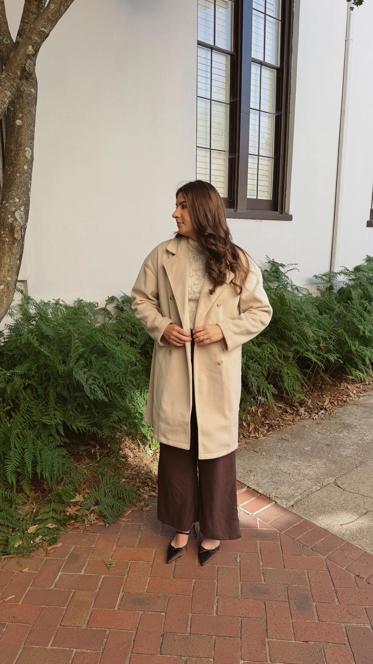 Dianne Double Breasted Dolman Sleeve Coat